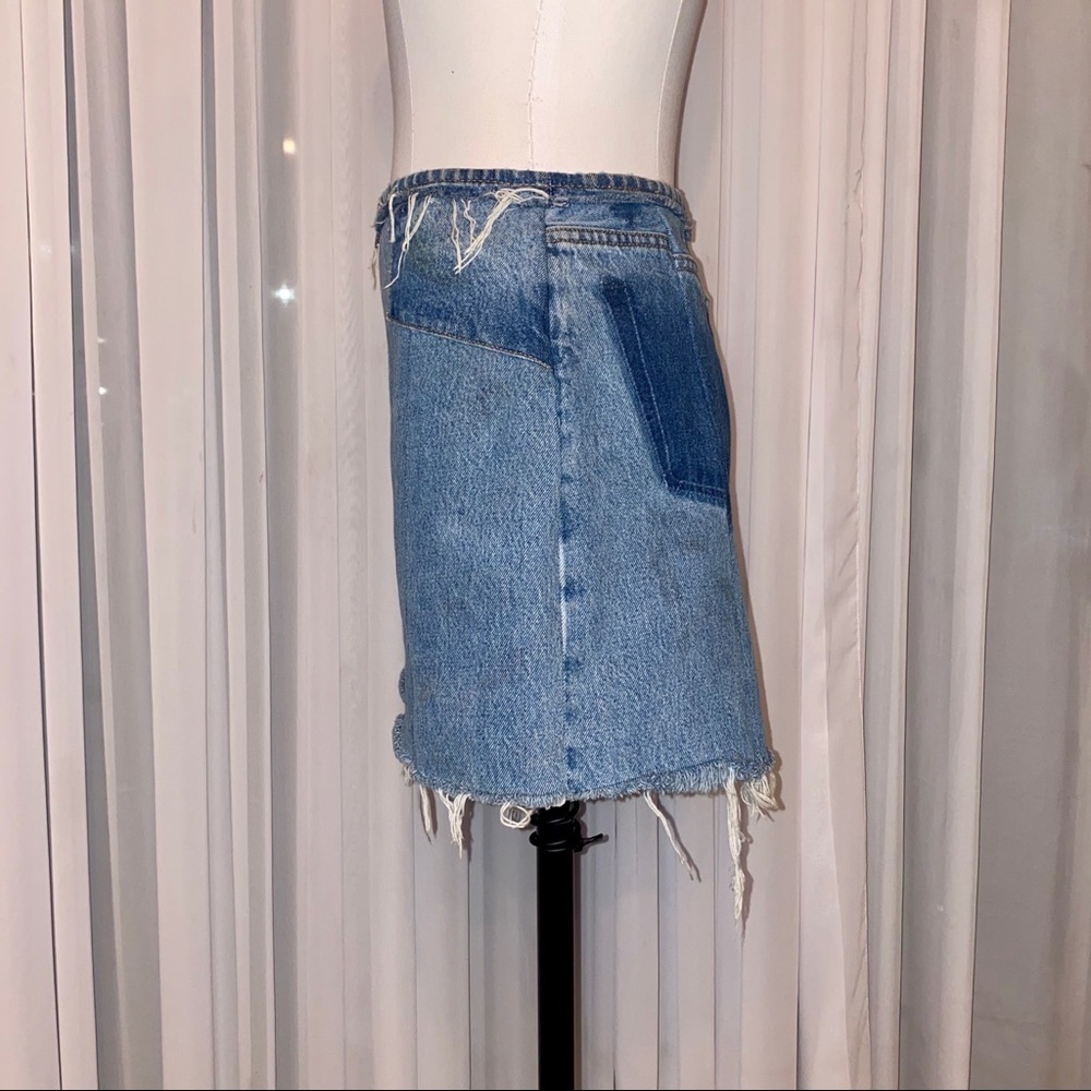 NWOT Re/Done Denim Skirt Size 26 - Picture 2 of 16